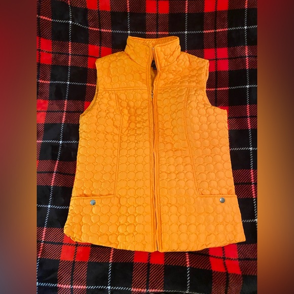 Fresh Orange Quilted Vest with High Collar Tennessee - Picture 1 of 7